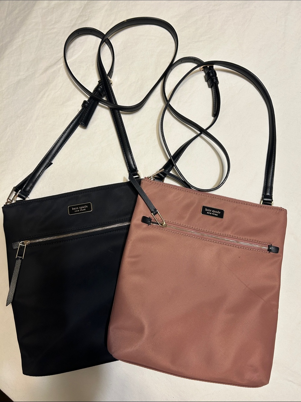 kate spade nylon crossbody duo - Black and Dusty Rose both Bags